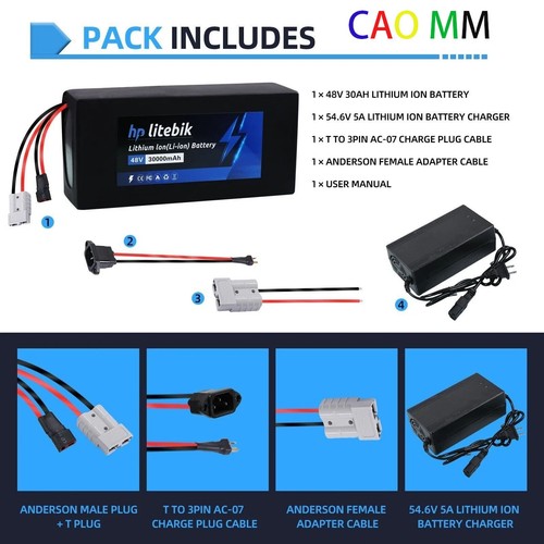 48v 30ah lithium ebike - 48v, battery