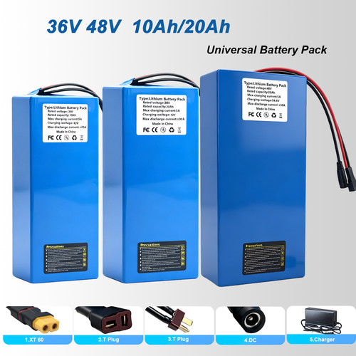 36v 48v 10ah - 10ah/20ah, lithium